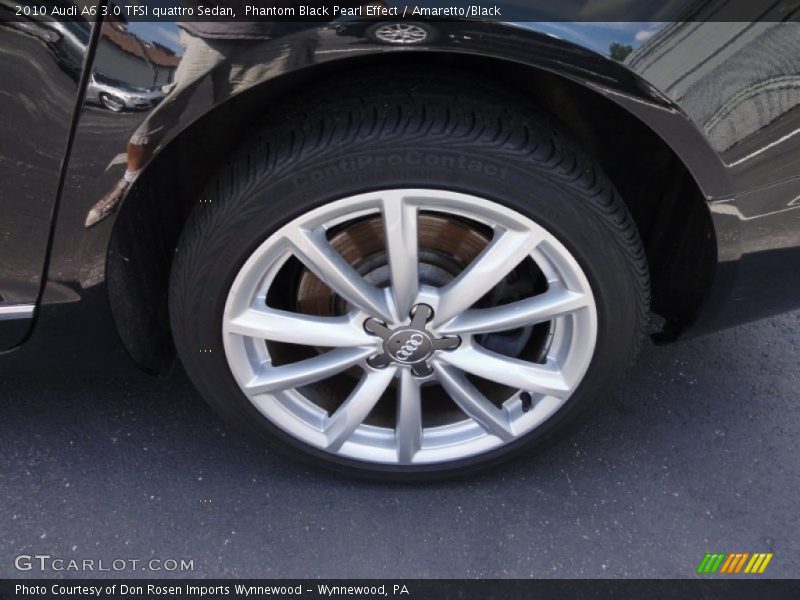 Phantom Black Pearl Effect / Amaretto/Black 2010 Audi A6 3.0 TFSI quattro Sedan