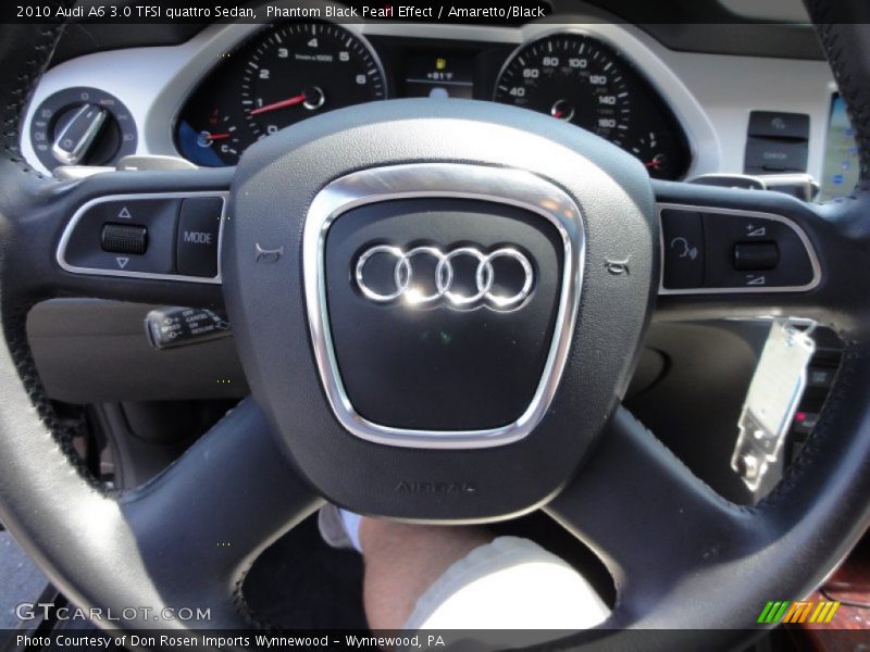 Phantom Black Pearl Effect / Amaretto/Black 2010 Audi A6 3.0 TFSI quattro Sedan