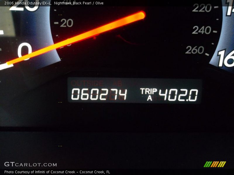 Nighthawk Black Pearl / Olive 2006 Honda Odyssey EX-L
