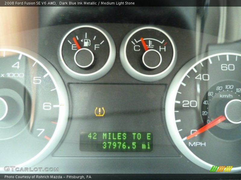 Dark Blue Ink Metallic / Medium Light Stone 2008 Ford Fusion SE V6 AWD