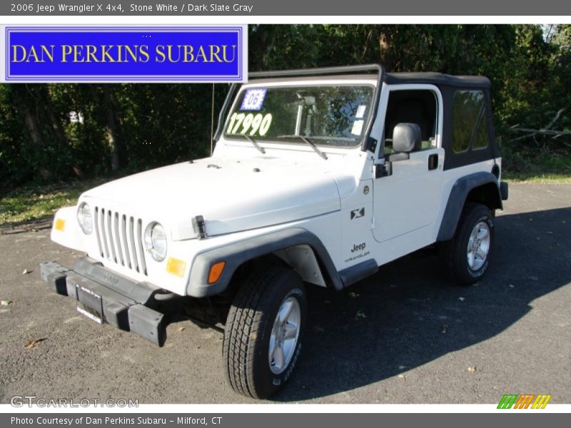 Stone White / Dark Slate Gray 2006 Jeep Wrangler X 4x4