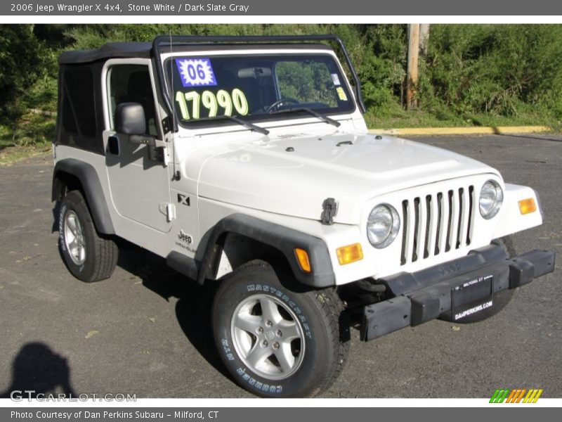 Stone White / Dark Slate Gray 2006 Jeep Wrangler X 4x4