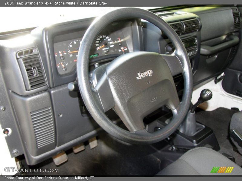 Stone White / Dark Slate Gray 2006 Jeep Wrangler X 4x4