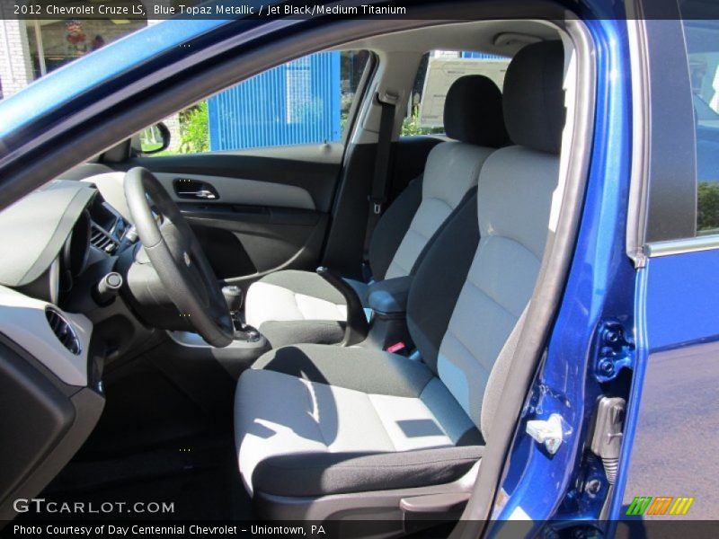 Blue Topaz Metallic / Jet Black/Medium Titanium 2012 Chevrolet Cruze LS