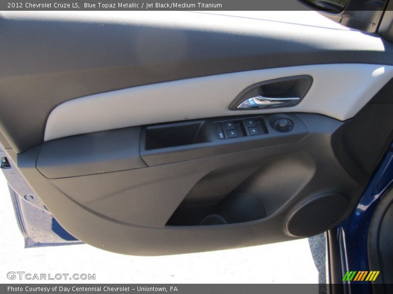 Blue Topaz Metallic / Jet Black/Medium Titanium 2012 Chevrolet Cruze LS