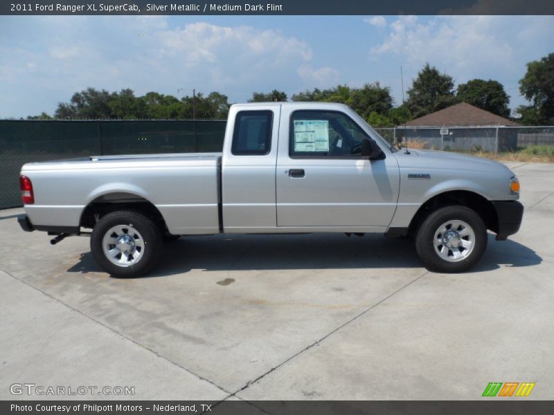 Silver Metallic / Medium Dark Flint 2011 Ford Ranger XL SuperCab