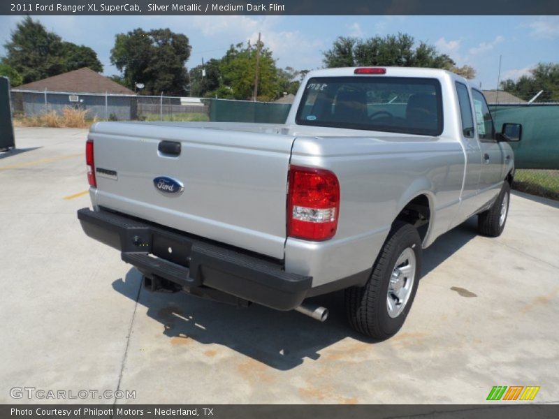 Silver Metallic / Medium Dark Flint 2011 Ford Ranger XL SuperCab