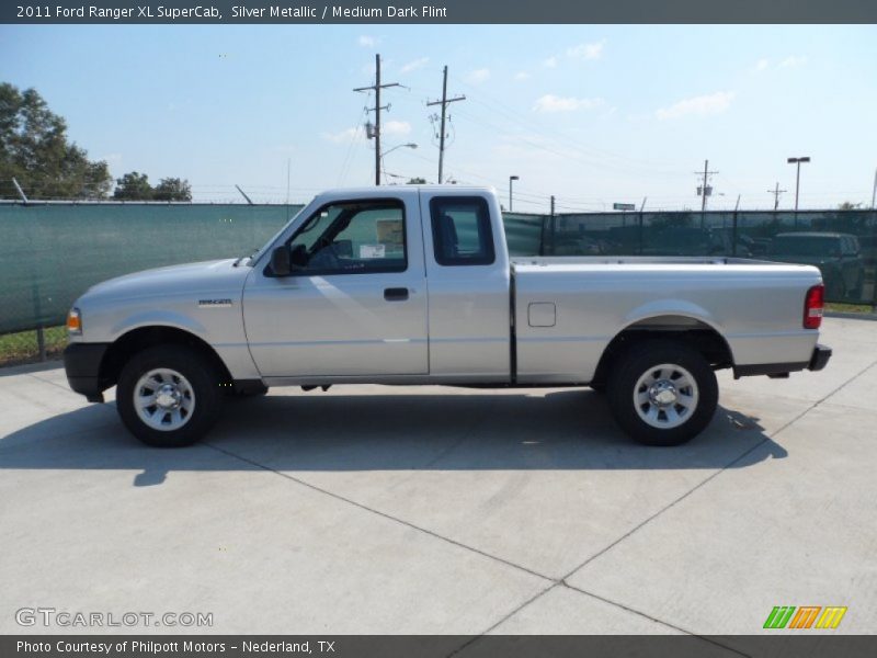 Silver Metallic / Medium Dark Flint 2011 Ford Ranger XL SuperCab