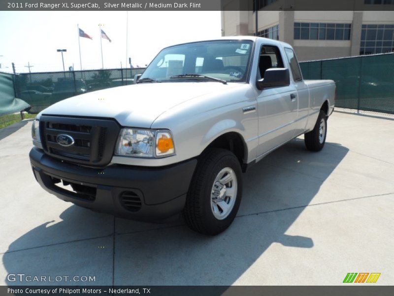 Silver Metallic / Medium Dark Flint 2011 Ford Ranger XL SuperCab
