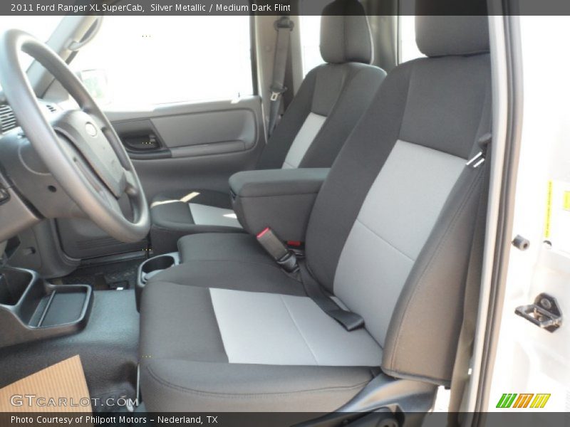 Silver Metallic / Medium Dark Flint 2011 Ford Ranger XL SuperCab
