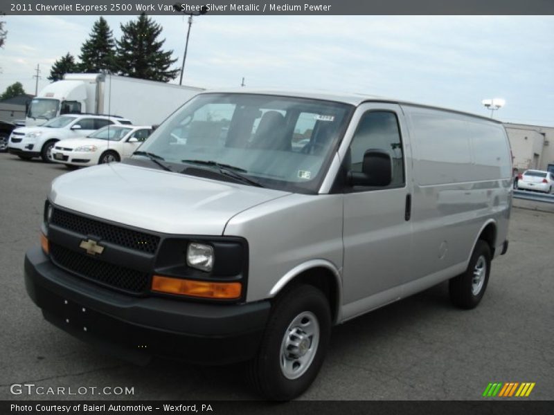 Sheer Silver Metallic / Medium Pewter 2011 Chevrolet Express 2500 Work Van