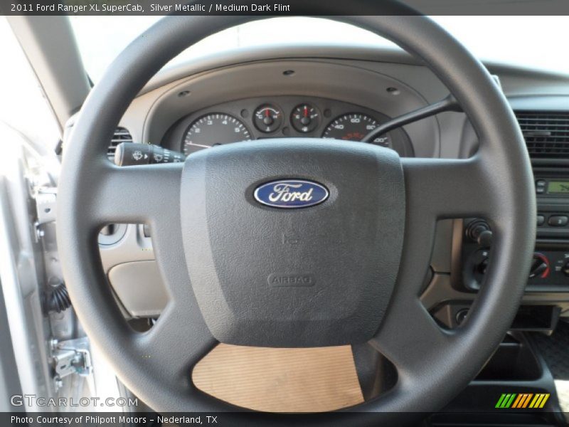 Silver Metallic / Medium Dark Flint 2011 Ford Ranger XL SuperCab