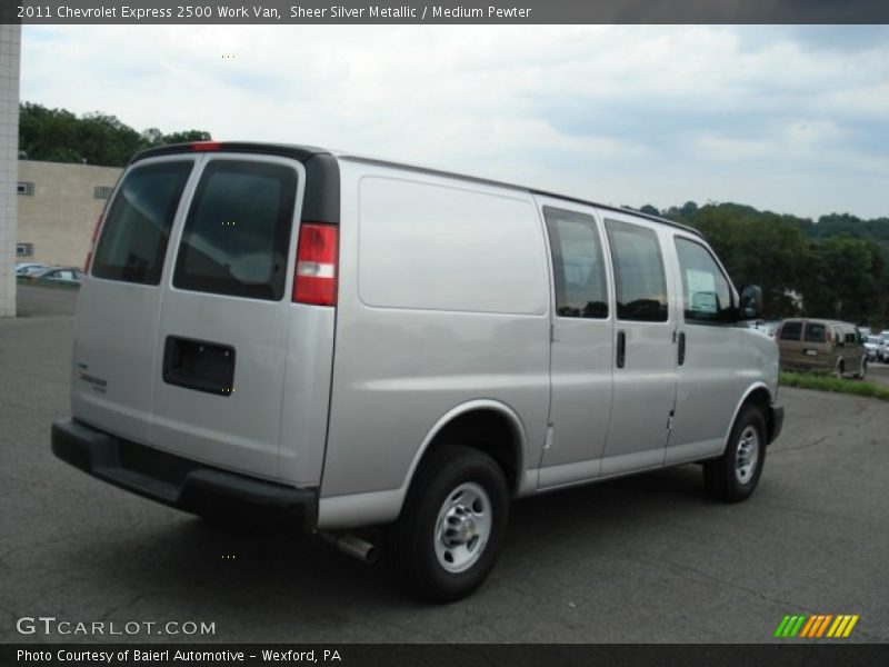 Sheer Silver Metallic / Medium Pewter 2011 Chevrolet Express 2500 Work Van