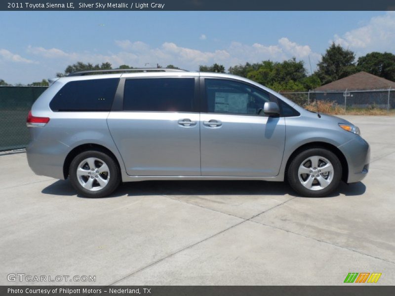 Silver Sky Metallic / Light Gray 2011 Toyota Sienna LE