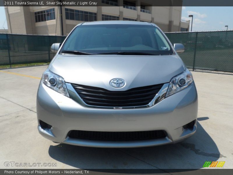 Silver Sky Metallic / Light Gray 2011 Toyota Sienna LE