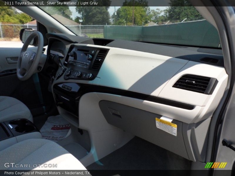 Silver Sky Metallic / Light Gray 2011 Toyota Sienna LE