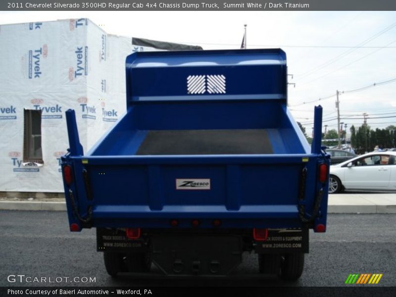Summit White / Dark Titanium 2011 Chevrolet Silverado 3500HD Regular Cab 4x4 Chassis Dump Truck