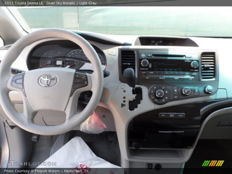 Silver Sky Metallic / Light Gray 2011 Toyota Sienna LE