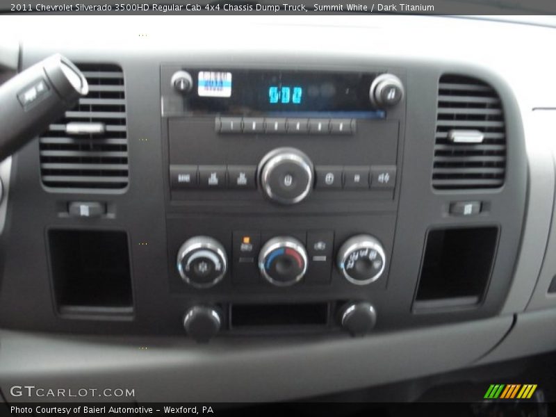Summit White / Dark Titanium 2011 Chevrolet Silverado 3500HD Regular Cab 4x4 Chassis Dump Truck