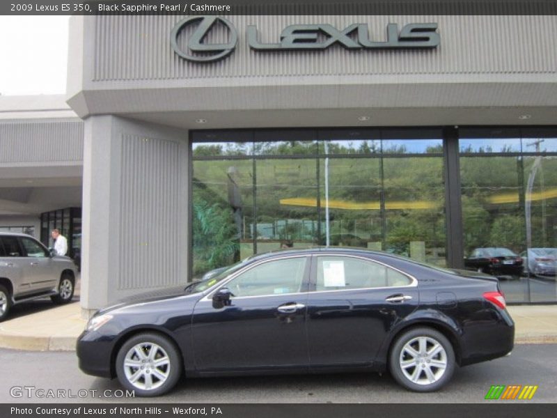 Black Sapphire Pearl / Cashmere 2009 Lexus ES 350