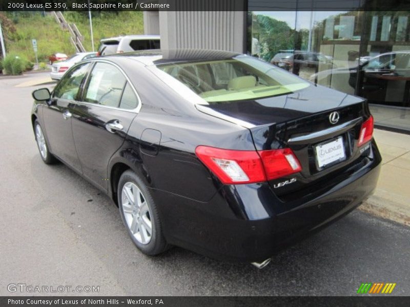 Black Sapphire Pearl / Cashmere 2009 Lexus ES 350