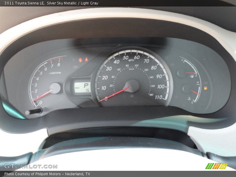 Silver Sky Metallic / Light Gray 2011 Toyota Sienna LE