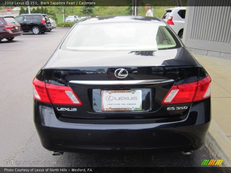 Black Sapphire Pearl / Cashmere 2009 Lexus ES 350