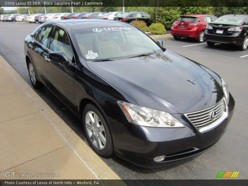 Black Sapphire Pearl / Cashmere 2009 Lexus ES 350