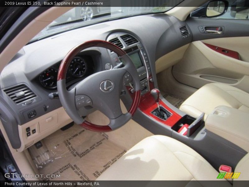 Black Sapphire Pearl / Cashmere 2009 Lexus ES 350