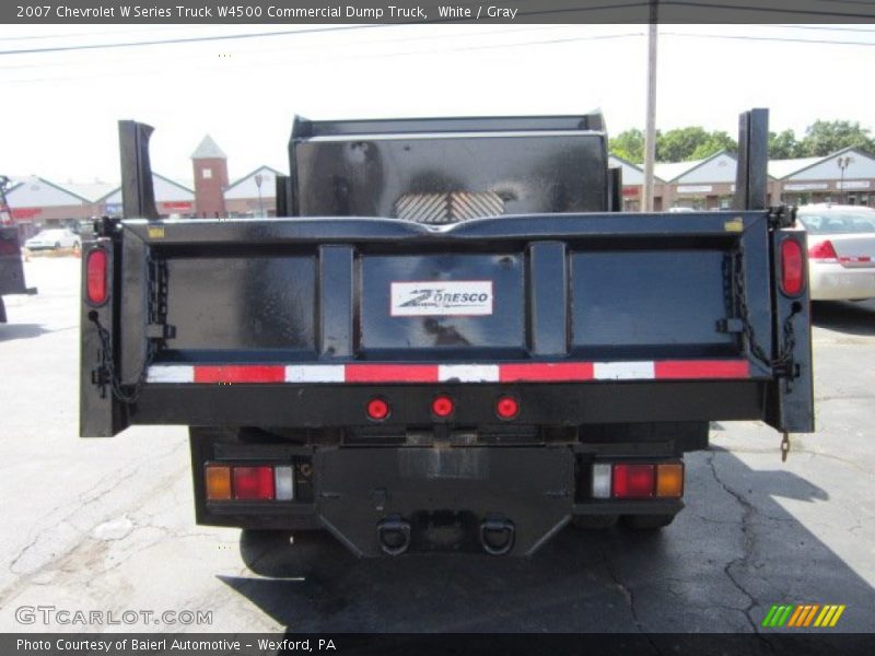 White / Gray 2007 Chevrolet W Series Truck W4500 Commercial Dump Truck