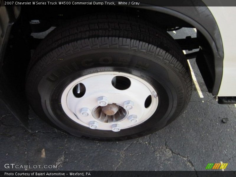 White / Gray 2007 Chevrolet W Series Truck W4500 Commercial Dump Truck
