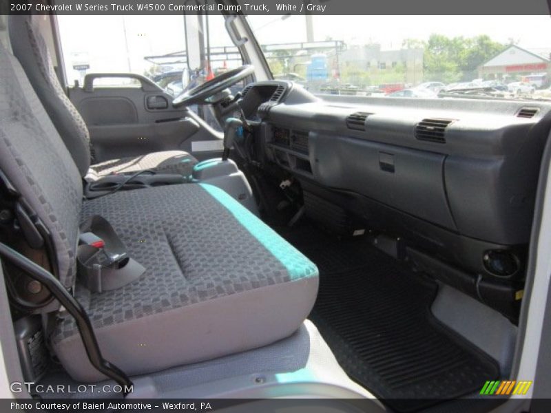 White / Gray 2007 Chevrolet W Series Truck W4500 Commercial Dump Truck