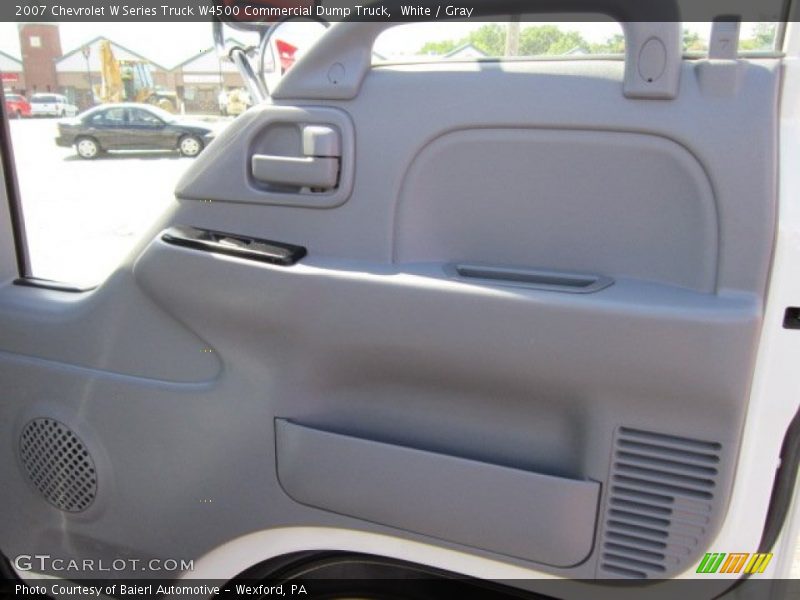 White / Gray 2007 Chevrolet W Series Truck W4500 Commercial Dump Truck
