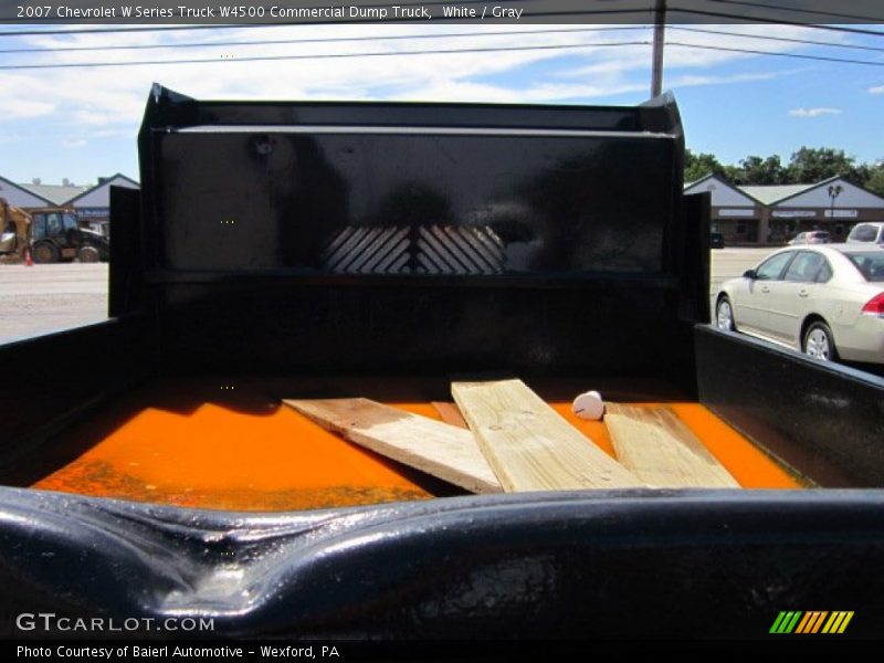 White / Gray 2007 Chevrolet W Series Truck W4500 Commercial Dump Truck