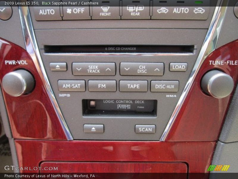 Black Sapphire Pearl / Cashmere 2009 Lexus ES 350