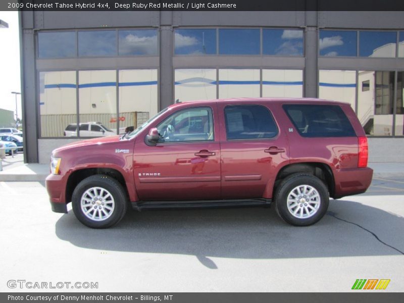 Deep Ruby Red Metallic / Light Cashmere 2009 Chevrolet Tahoe Hybrid 4x4