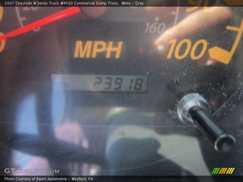White / Gray 2007 Chevrolet W Series Truck W4500 Commercial Dump Truck