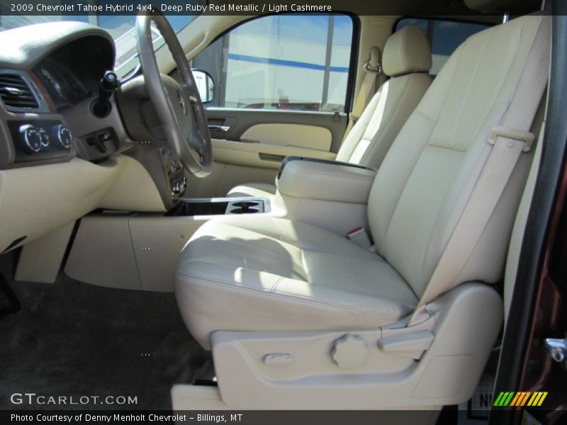 Deep Ruby Red Metallic / Light Cashmere 2009 Chevrolet Tahoe Hybrid 4x4