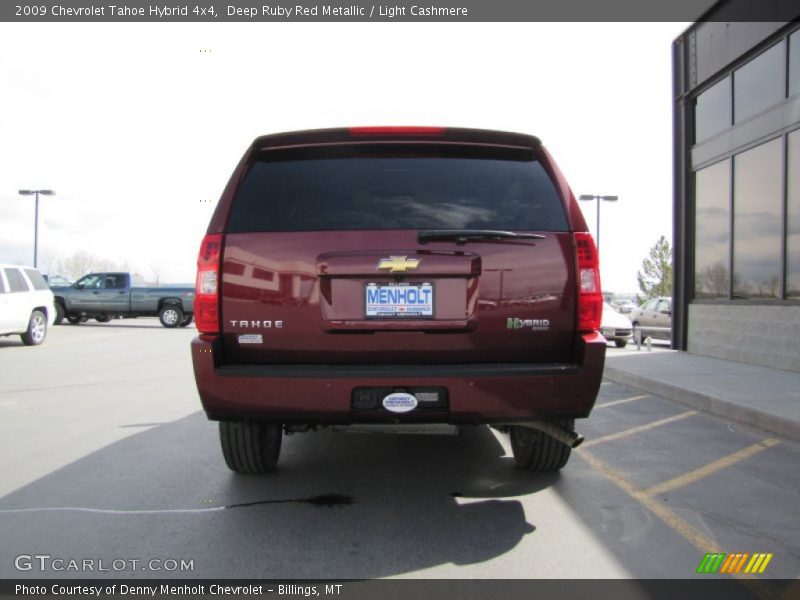 Deep Ruby Red Metallic / Light Cashmere 2009 Chevrolet Tahoe Hybrid 4x4