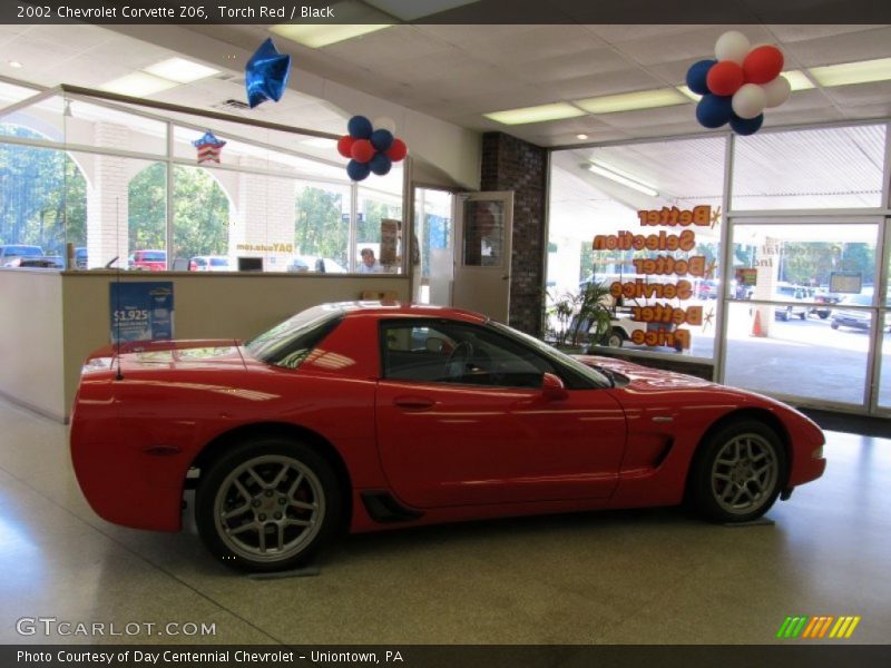 Torch Red / Black 2002 Chevrolet Corvette Z06