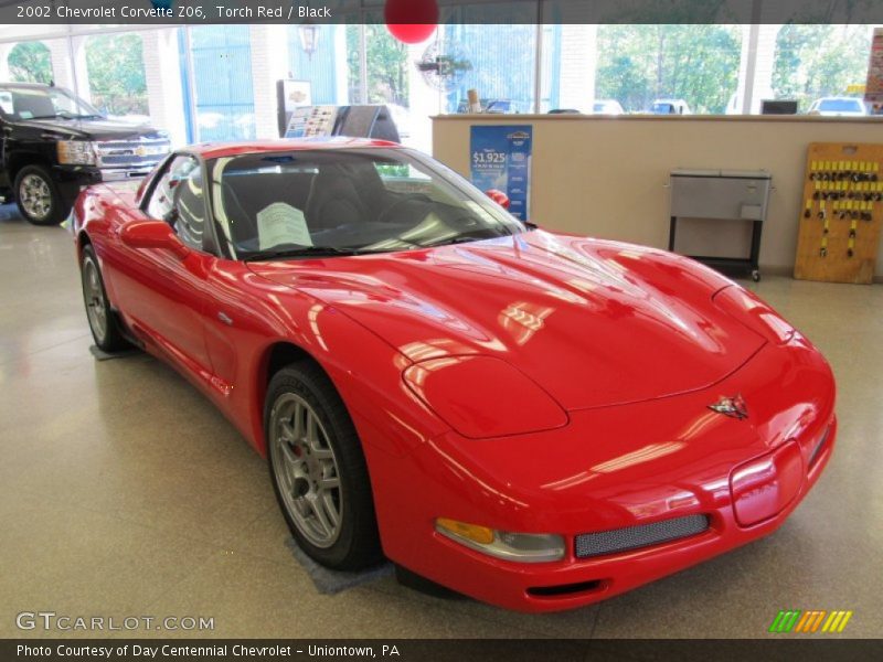 Torch Red / Black 2002 Chevrolet Corvette Z06