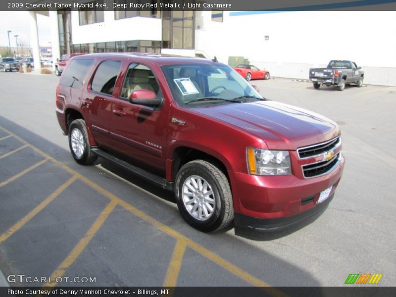 Deep Ruby Red Metallic / Light Cashmere 2009 Chevrolet Tahoe Hybrid 4x4
