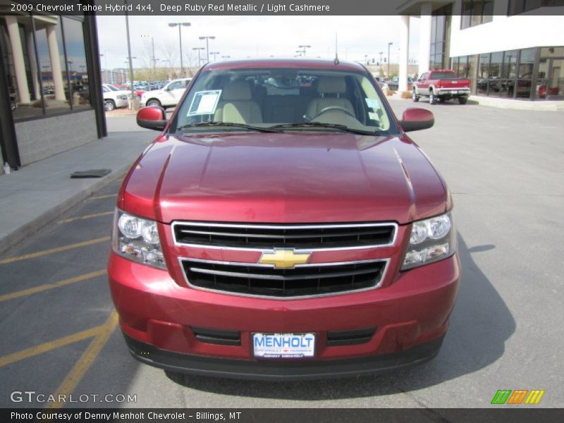 Deep Ruby Red Metallic / Light Cashmere 2009 Chevrolet Tahoe Hybrid 4x4