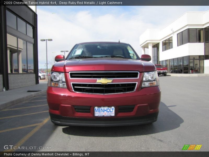 Deep Ruby Red Metallic / Light Cashmere 2009 Chevrolet Tahoe Hybrid 4x4