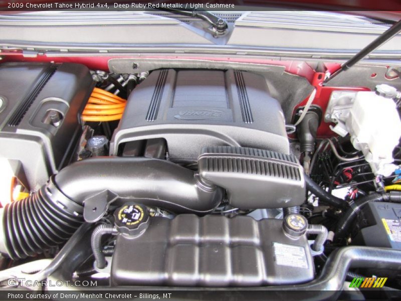 Deep Ruby Red Metallic / Light Cashmere 2009 Chevrolet Tahoe Hybrid 4x4