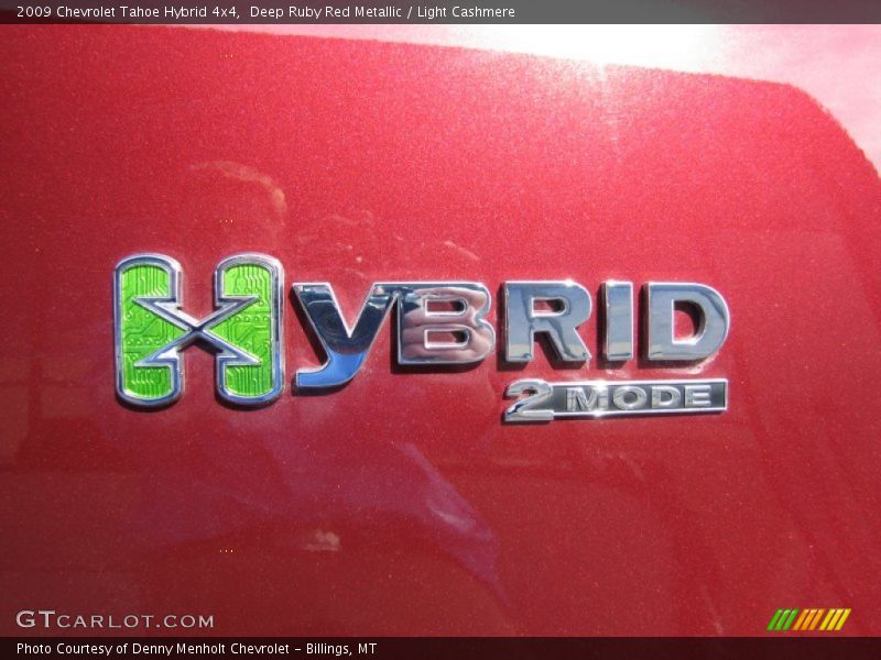 Deep Ruby Red Metallic / Light Cashmere 2009 Chevrolet Tahoe Hybrid 4x4