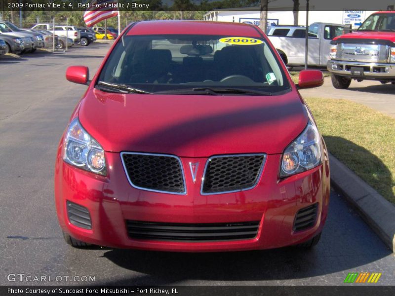 Red Hot Metallic / Ebony 2009 Pontiac Vibe 2.4