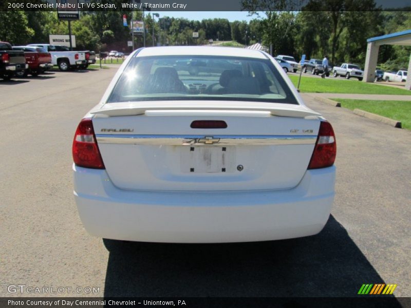 White / Titanium Gray 2006 Chevrolet Malibu LT V6 Sedan