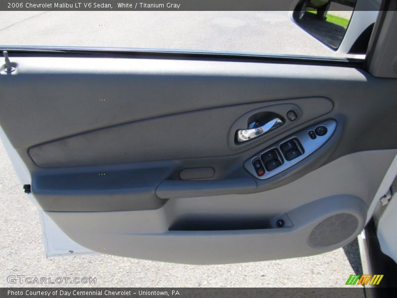 White / Titanium Gray 2006 Chevrolet Malibu LT V6 Sedan