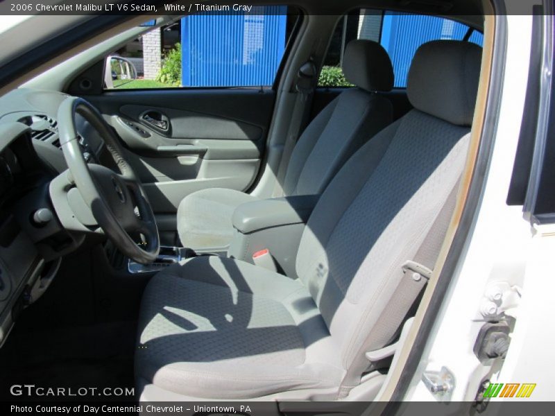 White / Titanium Gray 2006 Chevrolet Malibu LT V6 Sedan